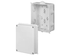 ATSIŠAKOJIMO DĖŽUTĖ SU RIEBOKŠLIAIS LUX-158X118/EPN IP55 Elektro-Plast