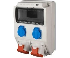 Elektro Plast Nasielsk Elektro-Plast 9 moduliai 2x2P + Z 2x5P / 32A be RS- 9 apsaugos (6222-0)
