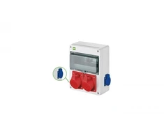 Elektro-Plast Statybos skirstomoji dėžutė RS-10 10 mod. 2x2P+Z, 2x16A/5P, IP54 be apsaugų 6226-00