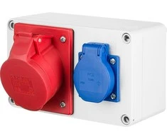 Elektro Plast Nasielsk Elektro-Plast RS 2P + Z 3P + N + Z 16A n / t neapsaugotas IP44 pilkas (6202-0)