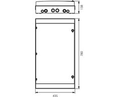 Elektro-Plast Rozdzielnica hermetyczna natynk 72mod IP65 VDE 36.171 E-P 8529 (RH-72/4B)