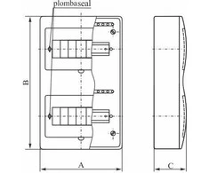 Elektro-Plast Modulinė perjungimo pavara 1 x 18 IP40 RN- 18 / B N + PE banga (7.17)