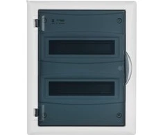 Elektro Plast Nasielsk 2515-01 Modulinis skirstomasis skydas 2x12 p/t ECONOMIC BOX RP 2/24 skaidrios durys (N+PE) IP40 2515-01