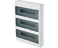 Elektro Plast Nasielsk 2408-01 Elegantiškas 3x18 paviršinis IP40 3/54 N+PE modulinis skirstomasis įrenginys 2408-01