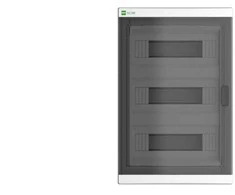 Elektro Plast Nasielsk 2455-01 Elegantiškas 3x12 įleidžiamas modulinis skirstomasis skydas IP40 PE+N dūmų durys 2455-01