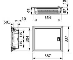 Elektro Plast RPDM 1X14 RESORT.P/T DOOR METL N+PE (14)