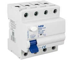 Elektro-Plast Skirtuminio srovės jungiklis RCD/63A/4P 63A 30mA 4 polių AC tipo 87.906