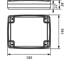 Elektro-Plast STRONG Hermetikos dėžutė n / t 145x185x39mm IP67 PHP -124 pilka (62.125)