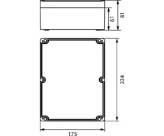 Elektro-Plast STRONG Hermetikos dėžutė n / t 224x175x81mm IP67 PHP -90 pilka (62.90)