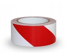 Elektro-Plast Įspėjamoji lipni juosta TOS-5bc 5 cm x 33 m balta-raudona