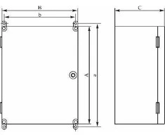 Elektro-Plast Uni- mini / T korpusas Unibox su tvirtinimo plokštele, skaidriu dangteliu IP65 E -P 43.02 5917