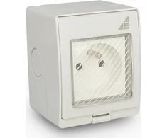 Elektro-Plast Vieno paviršiaus montuojamas lizdas GPN IP55 AQUA55 55.19