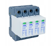 Elektro Plast Viršįtampių apsaugos įtaisas, B+C klasė, 4P, 12,5 kA (kibirkšties tarpas), SPD/12,5/4P