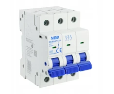 Elektro Plast Viršsrovės jungiklis 3P B 20A 6kA NEO OCB/B20/3P 87.630
