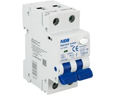 Elektro-Plast Automatinis diferencinės srovės jungiklis su viršsroviu RCBO/10A/2P B10A 30mA 2-polių (1P+N) tipas AC 87.901