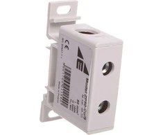 Elektro Plast 48.55 Paskirstymo-šakos blokas, 1 polių CU 16-50mm2 rutulinis, plokščias montavimas ir ant TH bėgio ZP50 Cu / s 48.55