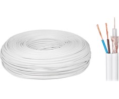 Elektrokabel Kabelis Elektros kabelis Koaksialinis kabelis YWDXek 75-0.59 / 3.7 K-60 + 2x0.5mm 100m