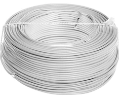 Elektrokabel Elektros kabelis Montavimo laidas H07V-U (DY) 1 baltas /100m/ (T0092 DY 1 X 1 Baltas)