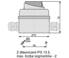 Elektromet Camm link 0-1 3P 12A IP65 Arc E12- 13 būsto (921213)