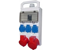 Elektromet Komutatoriai su įranga, 8 moduliai. + lizdai 2x32A 5P 400V + 3x16A 3P 250V IP44 320