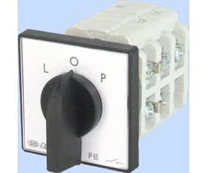 Elektromet Kumštelinis jungiklis L-0-P 3P 25A IP44 su priekine plokšte (922527)