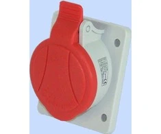 Elektromet Plokštės lizdas raudonas 5P 16A 400V (921820)