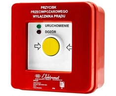 Elektromet Priešgaisrinės apsaugos mygtukas, maitinimo jungiklis, ne-ne-ne-ne, universalūs diodai (230 V AC arba 24 V DC), raudonas/žalias PPWP-5s A - CNBOP sertifikatas