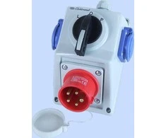 Elektromet Jungiklis L- 0- P + kištukas 16A IP44 (971652)