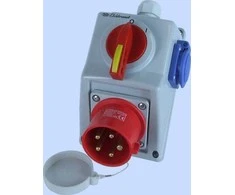 Elektromet C32- 18.1N jungiklis 0-1 + kištukas 32A IP44 (974023)