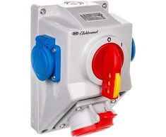 Elektromet O-I instaliacijos rinkinys 1x16A 5P 400V, 2x16A 2P + Z C16-18.2N IP54 (971661)