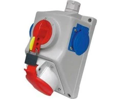 Elektromet Montavimo rinkinys su 4P lizdu 1x 2P + Z L-0-P 16A IP54 C16-48.1 (971613)