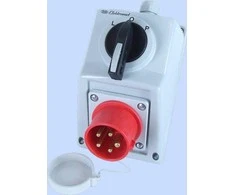 Elektromet Montavimo rinkinys su kištuku 16A 5P raudona IP54 LUK 16-41 dN L-0-P (971646)
