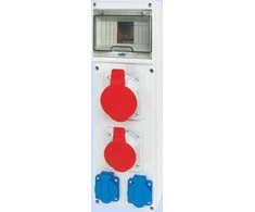 Elektromet Statybų skirstomasis skydas 6 moduliai 1x16A 5P 400V, 1x32A 5P 400V, 2x16A 2P + Z RSE- 02 IP54 (942071)