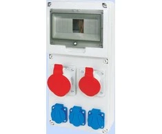 Elektromet 942081 pastato skirstomoji skydinė 8 moduliai 1x16A 5P 400V, 1x32A 5P 400V, 3x16A 2P+Z RSE-03 IP54 942081