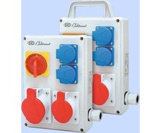 Elektromet Nešiojami statybiniai skirstomieji įrenginiai 1x32A 5P 400V, 1x16A 5P 400V, 2x16A 3P 250V IP44 (940001)
