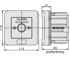 Elektromet Signalizacijos perjungiklis 2Z 12A / pagrindinis perjungiklis / IP55 WG-2s (921441)