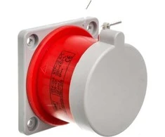 Elektromet Tiesi plokštės kištukas 32A 3P+N+Z 400V raudonas IP44 WTP 32 5 su sandarikliu 922037