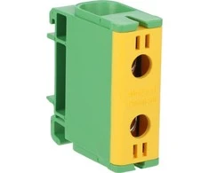 Elektro Plast 48.552 1 polių paskirstymo-šakos blokas AL/CU 2.5-50mm2 geltona ir-žalia plokščias montavimas ir TH bėgis WLZ35P/50/su 48.552
