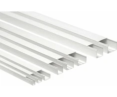 Elettrocanali Kabelių kanalas su dangteliu CP 150x60 baltas (ECCP15060B)