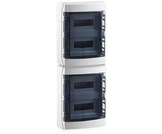 Elettrocanali Modulinė skirstomoji dėžutė 4x12 IP65 ABS (1500V DC) PE+N (CDN48PT/RR)