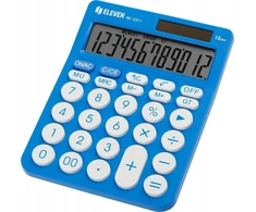 Eleven ELEVEN Calculator Mėlynas stalinis skaičiuotuvas, apvalūs balti mygtukai, RK2311BL