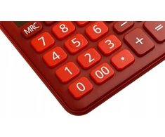 Eleven ELEVEN Calculator Raudonas biuro skaičiuotuvas, ryškiai raudoni skaičių mygtukai, CDC110RD