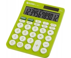 Eleven ELEVEN Calculator Žalias biuro skaičiuotuvas, apvalūs balti mygtukai, RK2311GR
