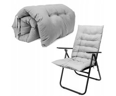 PLATINET MATRESS PAD FOR CAMPING CHAIR NAKŁADKA NA Kėdė CAMPINGOWE 105X50X6 CM Pilkas 46141