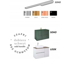 Elita RE120600040040 / ELITE / AKSESUARAI / SOHO HANDLE CHROME 60 1 vnt. (L-598/R-558) / 168657 /
