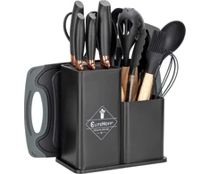 Elitehoff 19 peilių ir virtuvės įrankių rinkinys stove E-6069