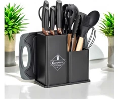 Elitehoff 19 peilių ir virtuvės įrankių rinkinys stove E-6069