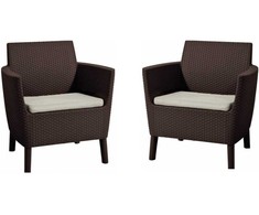 Keter Garden chairs 2pcs. Salemo Duo ruda