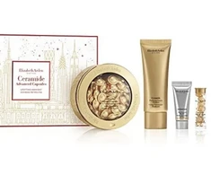 Elizabeth Arden rinkinys: Advanced Ceramide, atkuriantis ir gaivinantis serumas kapsulėse, veidui, 60 vnt. + Advanced Ceramide, atkuriantis serumas akims, 7 vnt. + Ceramide, valomasis kremas nuo nešvarumų, 50 ml + Superstart, atkuriantis serumas, 5 ml Moterims