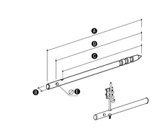 Elko-Bis Tempimo strypas 300x20mm, cinkuotas
